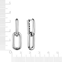 Серьги с английским замком из серебра