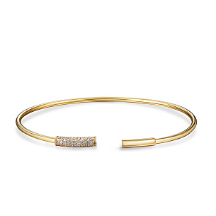 Браслет из желтого золота с бриллиантами