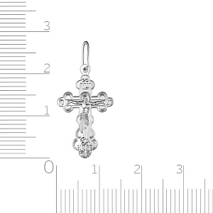 Крест из белого золота