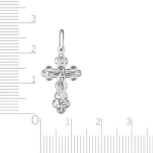 Крест из белого золота