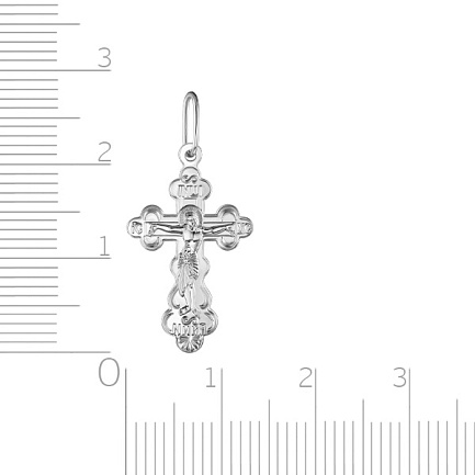 Крест из белого золота