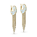 Серьги с английским замком из желтого золота