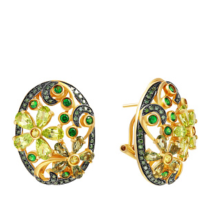 Серьги из желтого золота