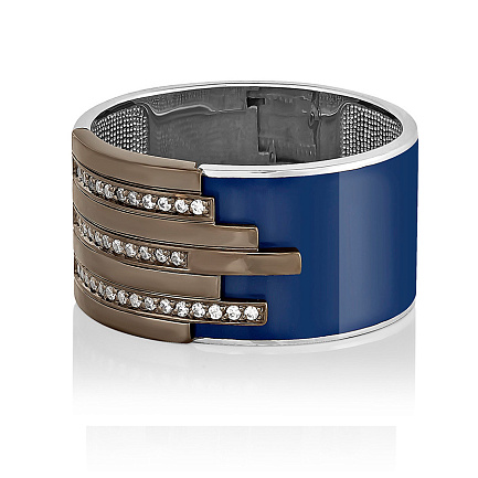 Кольцо из серебра с фианитами