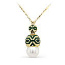 Колье из желтого золота с жемчугом