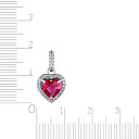 Подвеска из серебра с фианитом