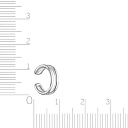Серьга одиночная из серебра
