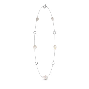 Колье из серебра с жемчугом