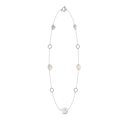 Колье из серебра с жемчугом