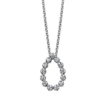 Колье из белого золота с бриллиантами