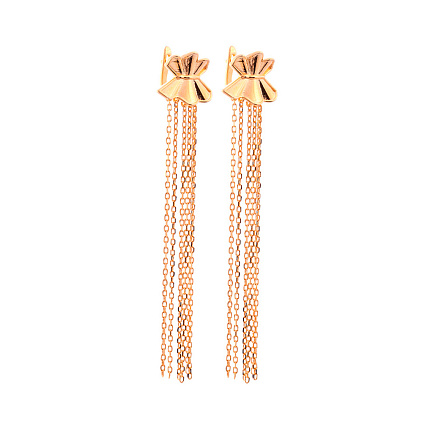 Серьги с английским замком из серебра