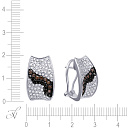 Серьги из белого золота с бриллиантами