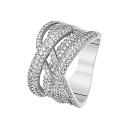 Кольцо из серебра с фианитами