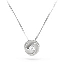 Колье из белого золота с бриллиантом