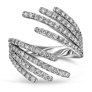 Кольцо из белого золота с бриллиантом