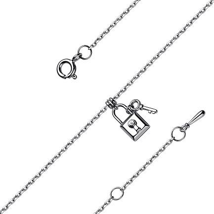 Браслет из серебра с бриллиантом