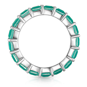 Кольцо из серебра с цирконием