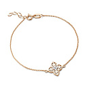 Браслет из красного золота с бриллиантом