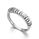 Кольцо из белого золота с бриллиантами