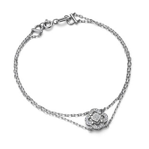 Браслет из белого золота с бриллиантом