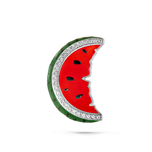 Подвеска из серебра с фианитами