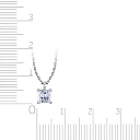 Колье из белого золота с бриллиантом