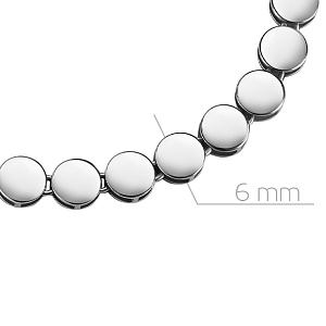 Браслет декоративный из серебра
