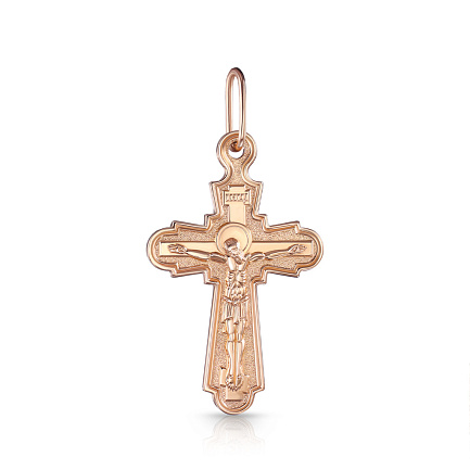 Крест из красного золота