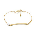 Браслет из желтого золота с бриллиантом