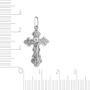 Крест из белого золота