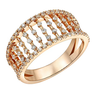 Кольцо из золота с бриллиантом