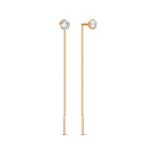 Серьги из красного золота
