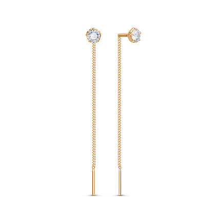 Серьги из красного золота