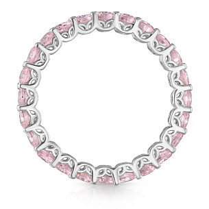 Кольцо из серебра с цирконием