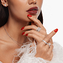 Кольцо из белого золота с бриллиантами