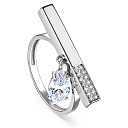 Кольцо из серебра с фианитами