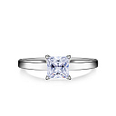 Кольцо из серебра с фианитом