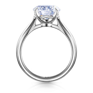 Кольцо из белого золота с бриллиантом