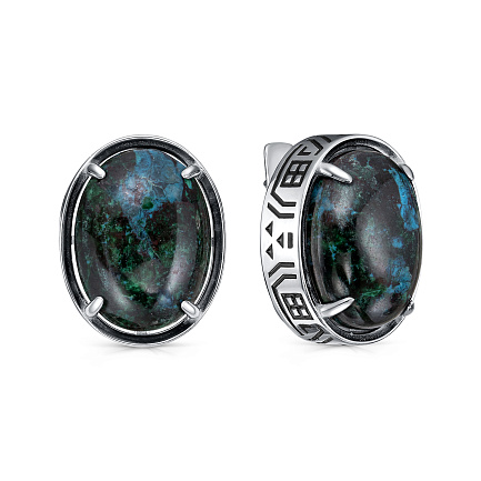 Серьги с английским замком из серебра