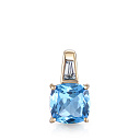 Подвеска из желтого золота с топазом