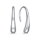 Серьги с английским замком из серебра