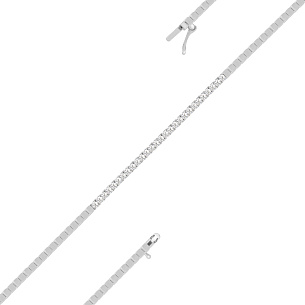 Браслет из белого золота с бриллиантом