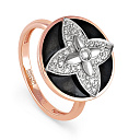 Кольцо из красного золота с бриллиантами