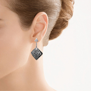 Пусеты из серебра