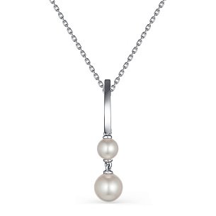 Колье из серебра с жемчугом