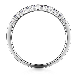 Кольцо из белого золота с бриллиантами