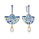 Серьги с английским замком из серебра с жемчугом