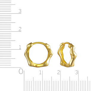 Серьги из серебра с золочением