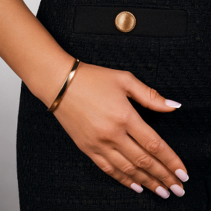 Браслет декоративный из желтого золота