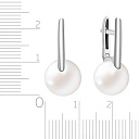 Серьги из белого золота с жемчугом